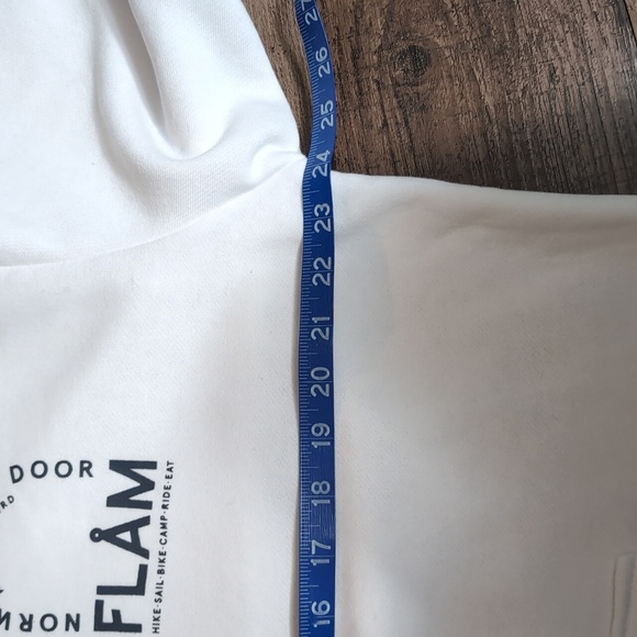 *NWT* Scandinavian Explorer Flåm Norway Pullover Hoodie Size XXL in White - Picture 8 of 10